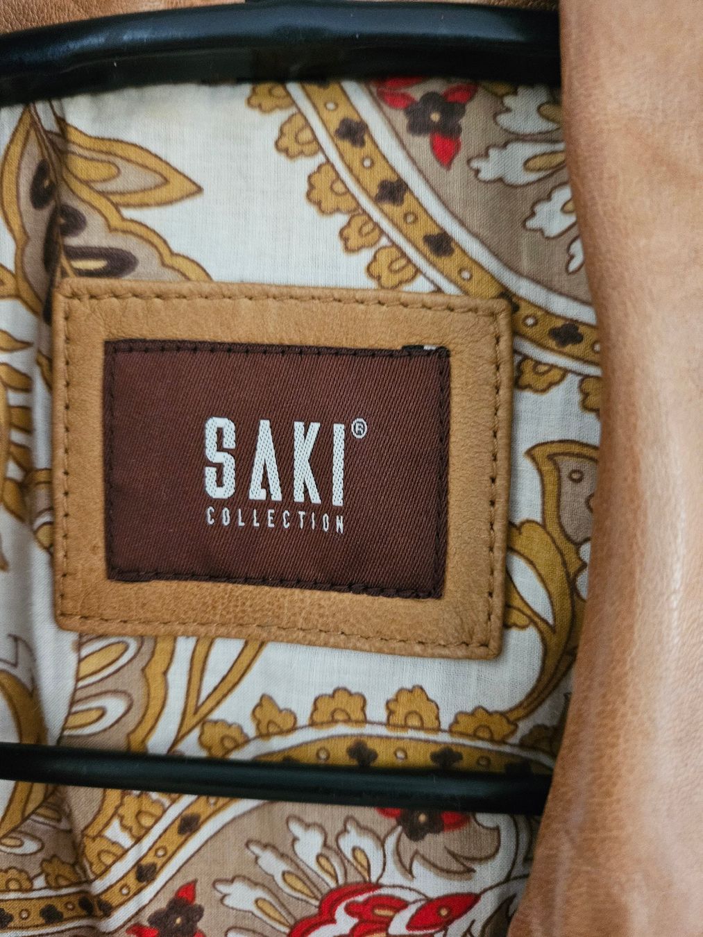 Giacche: Lederjacke SAKI Collection  - Farbe Camel - Grösse S – Usato da Uetikon am See venduto da Orcino 2