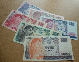 Indonesien ++ Tolles Lot von 6 Banknoten ab 1968
