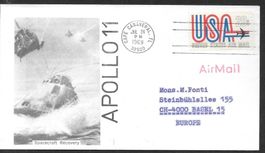 USA Sonderbrief Apollo 11 Spacecraft Recovery 24.7.1969