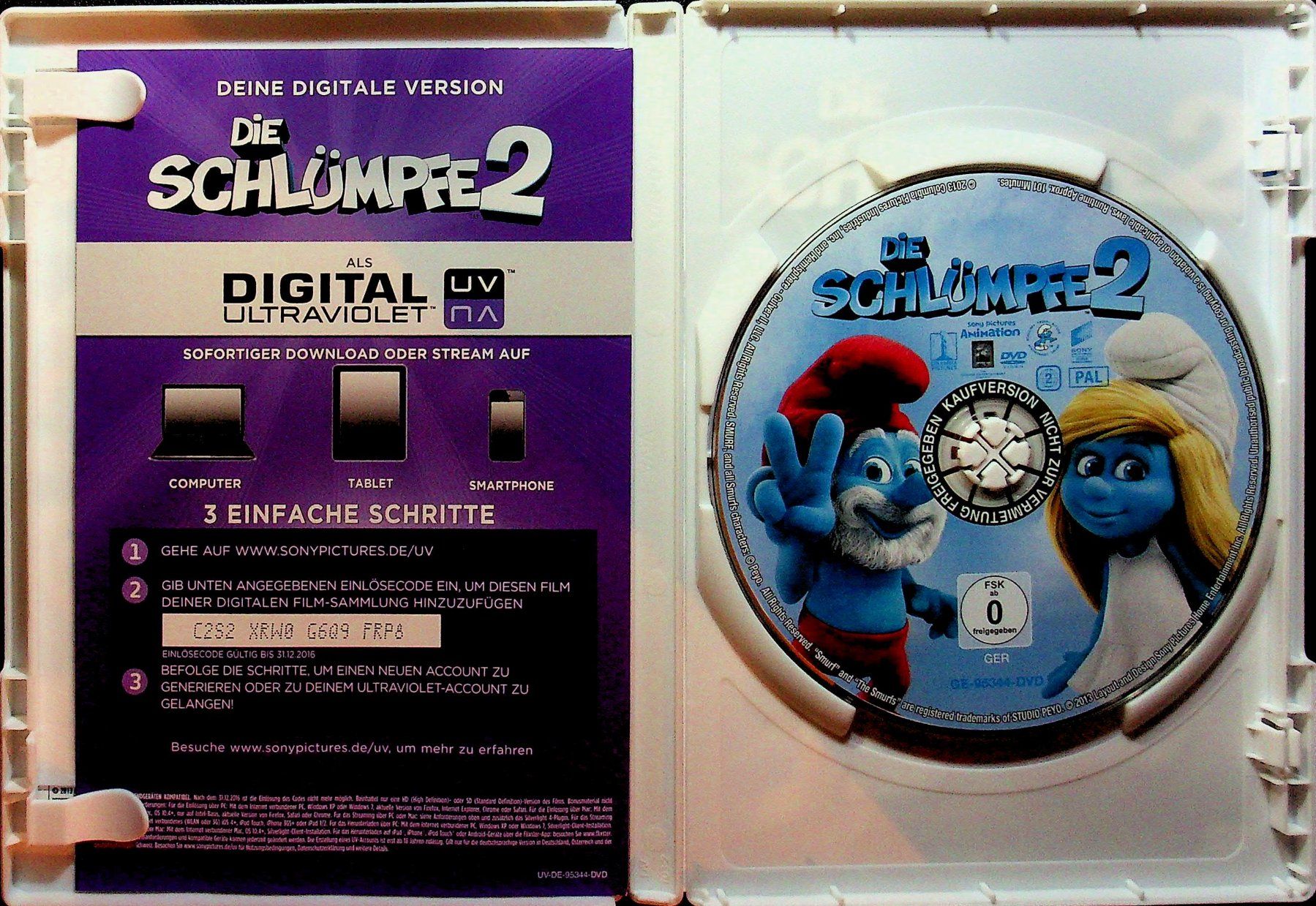 Tutti i DVDs: DVD  Die Schlümpfe 2 – Usato da Reitnau venduto da zao_6stq 2