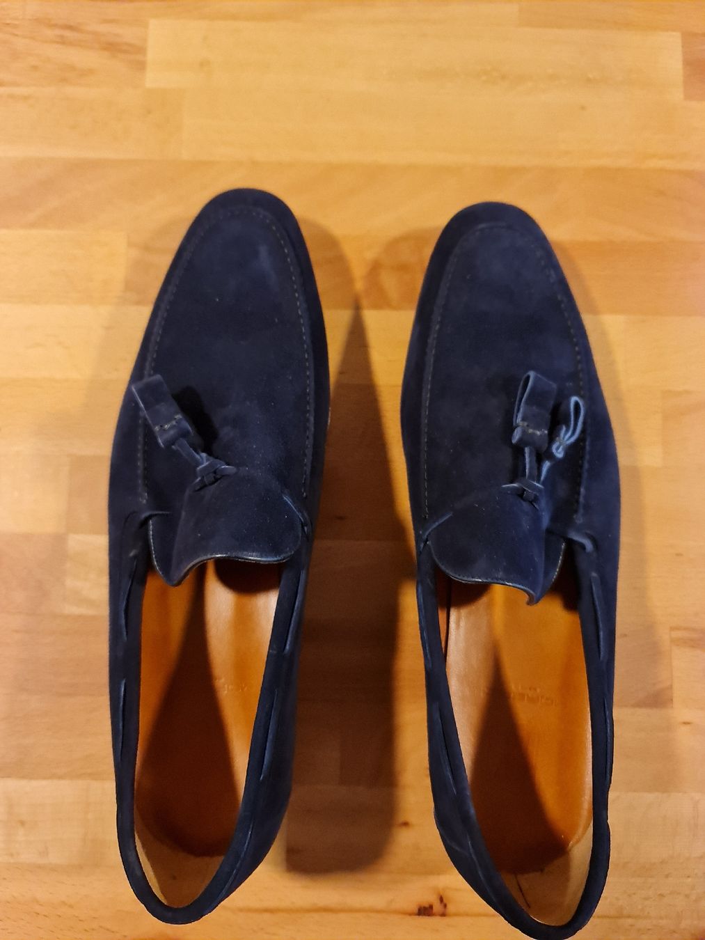 Scarpe da uomo: Moreschi Schuhe. Nabukleder Dunkelblau – Nuovo (secondo la descrizione) da Basel venduto da Bafidu 1