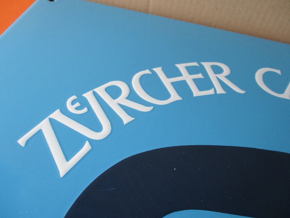Emaille  Zürcher   Carrosserie     Emailschild 7