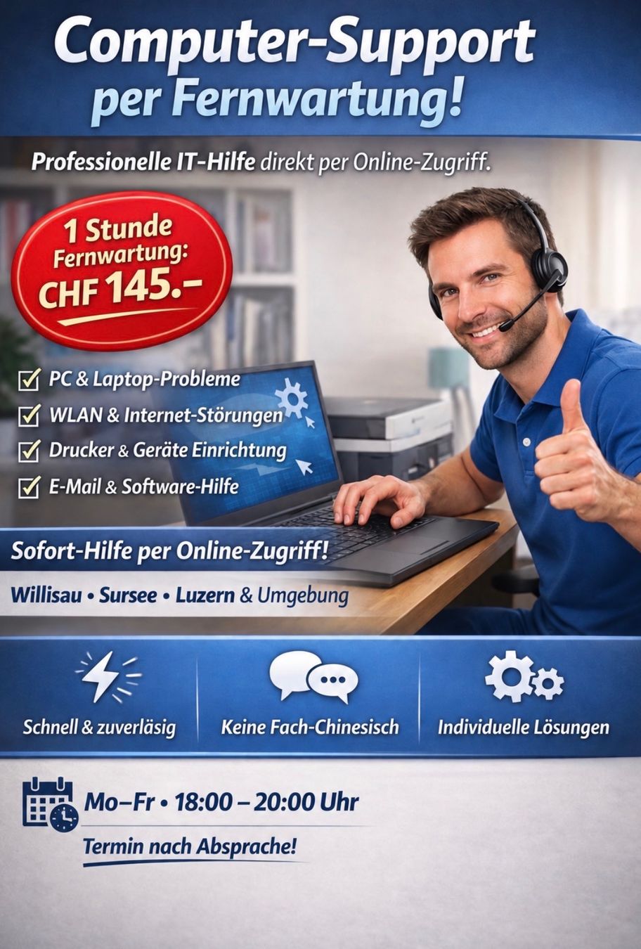 Altro per Ufficio & Commercio: Computer Support Fernwartung – Nuovo e nell'imballaggio originale da Wolhusen venduto da technicsII