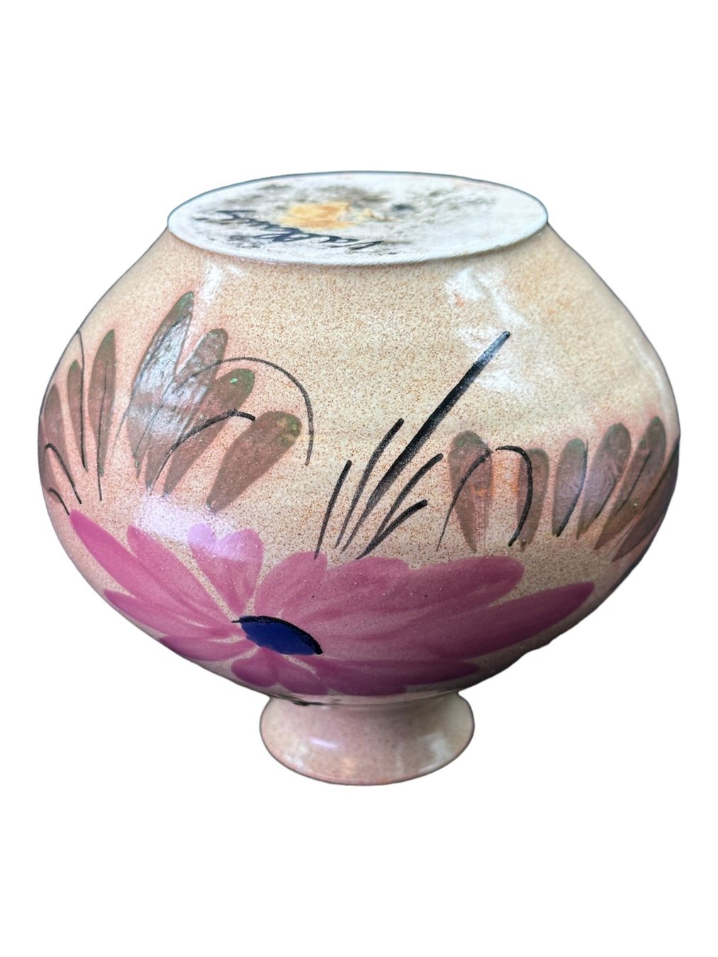 Vasen & Gefässe: Vase VALLAURIS pique-fleurs en grés émaillé peint à la main – Gebraucht aus Morges von MeeBee 7