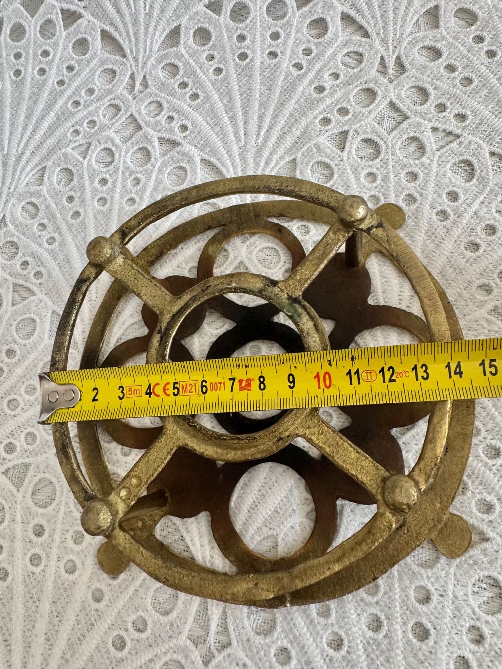 Sottobicchieri: Massive Messing Stövchen Topfuntersetzer Untersetzer 17,5cm – Usato da Frenkendorf venduto da Only1 6