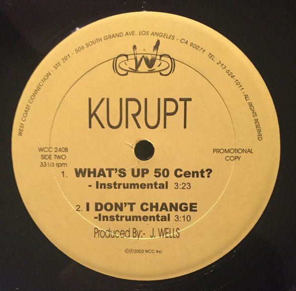 Dischi in vinile: Kurupt – What's Up 50 Cent? – Usato da Bienne venduto da discogs.j 1