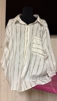Locker geschnittene Oversize-Bluse gestreift - Gr.M