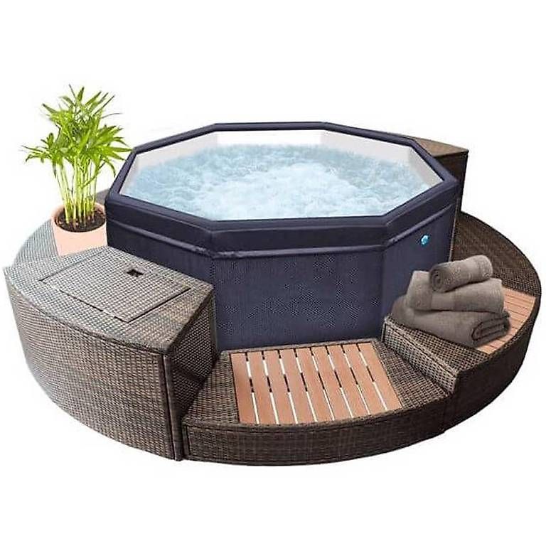 Whirlpool: Spa Portable Netspa Octopus avec Eléments de Mobilier – Usato da Lausanne venduto da UniDecoCasa