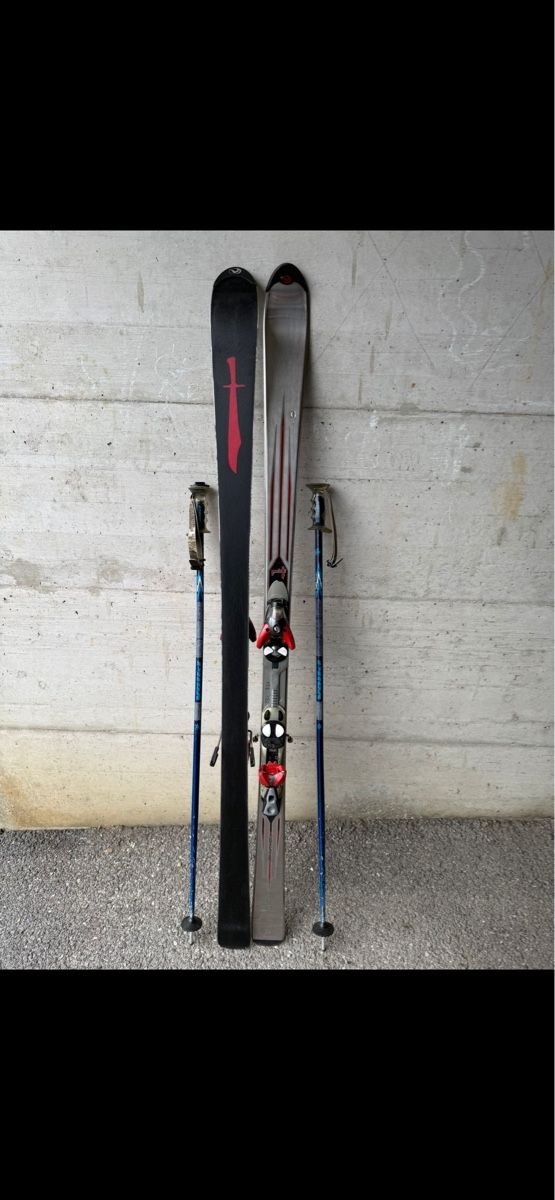Sci: Ski volant homme + bâton – Usato da Les Evouettes venduto da ali_9n9p