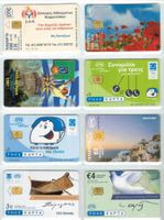 8 Telefonkarten Griechenland   "