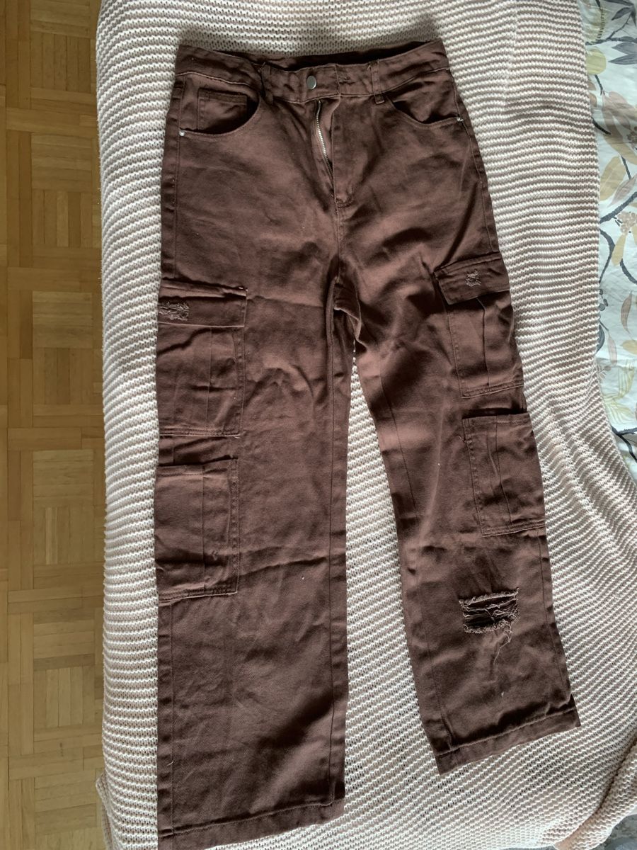 Shein Pantaloni: Pantalon large brun – Nuovo e nell'imballaggio originale da Montreux venduto da Izapeche811 4