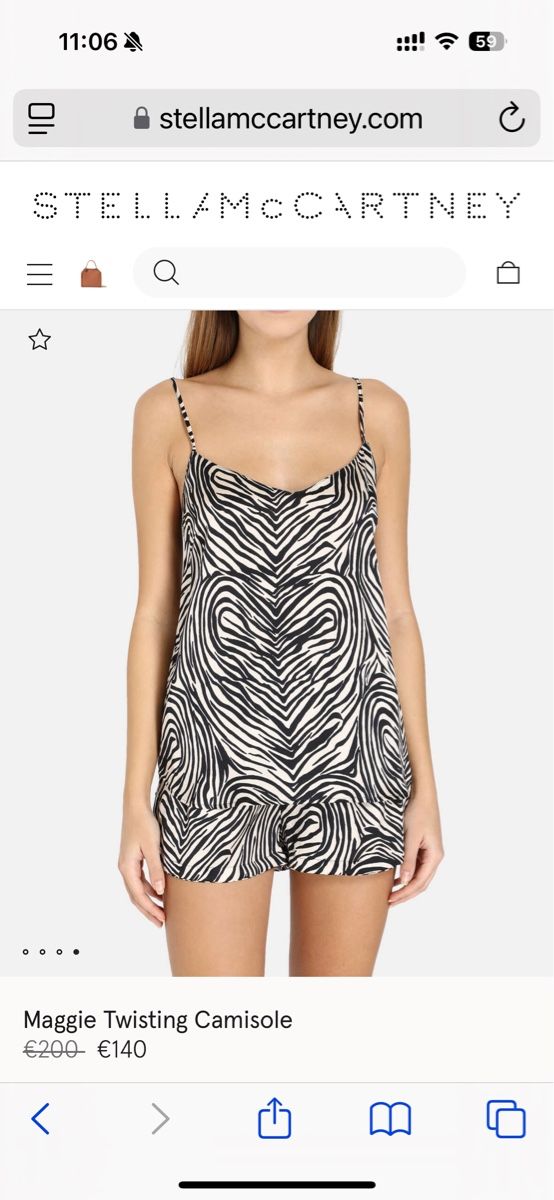 Stella McCartney Tops: STELLA MCCARTNEY satin top M parfait était 🦓 – Neuf (Voir description) à Pully par Sell_it_all 1