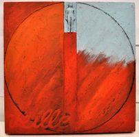 Tableau en "minéral" Le Veilleur II - signé Mario Masini