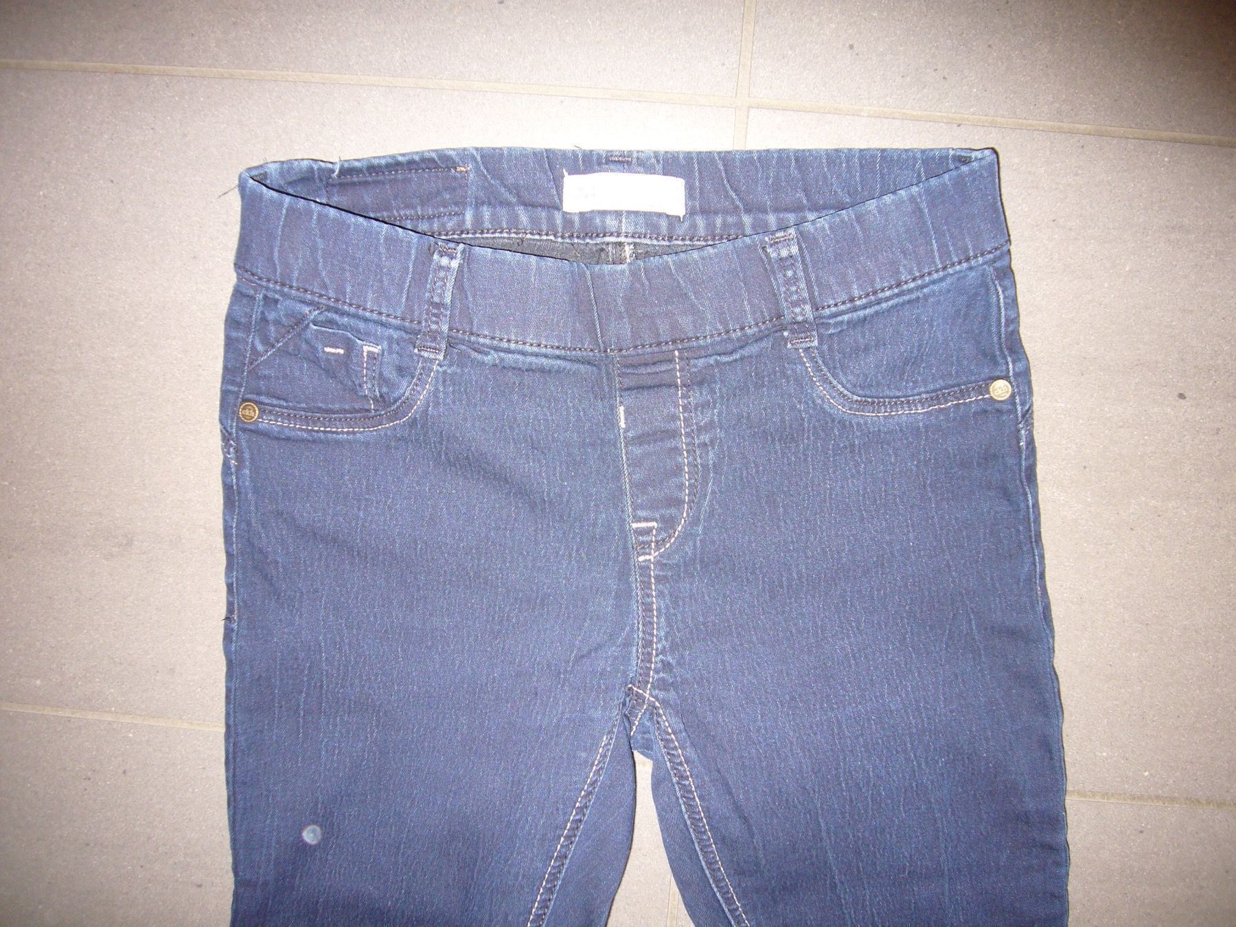 Strümpfe & Strumpfhosen: Jeans- Leggins, Gr.34, dunkelblau – Gebraucht aus Uster von sanura01