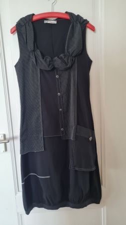 Tolles schwarzes Sommerkleid, Gr. 38/40