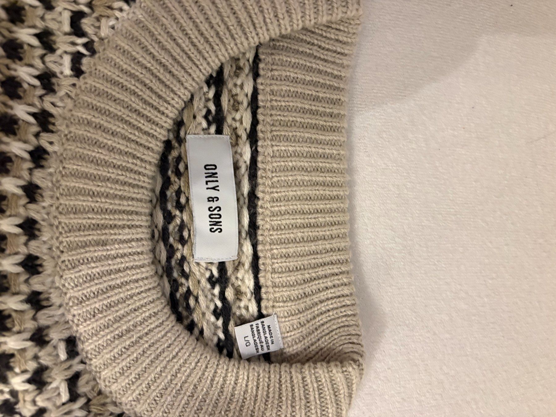 Maglioni & Felpe: Strickpulli Only & Sons Grösse L – Usato da Gossau SG venduto da CrewMilano 1