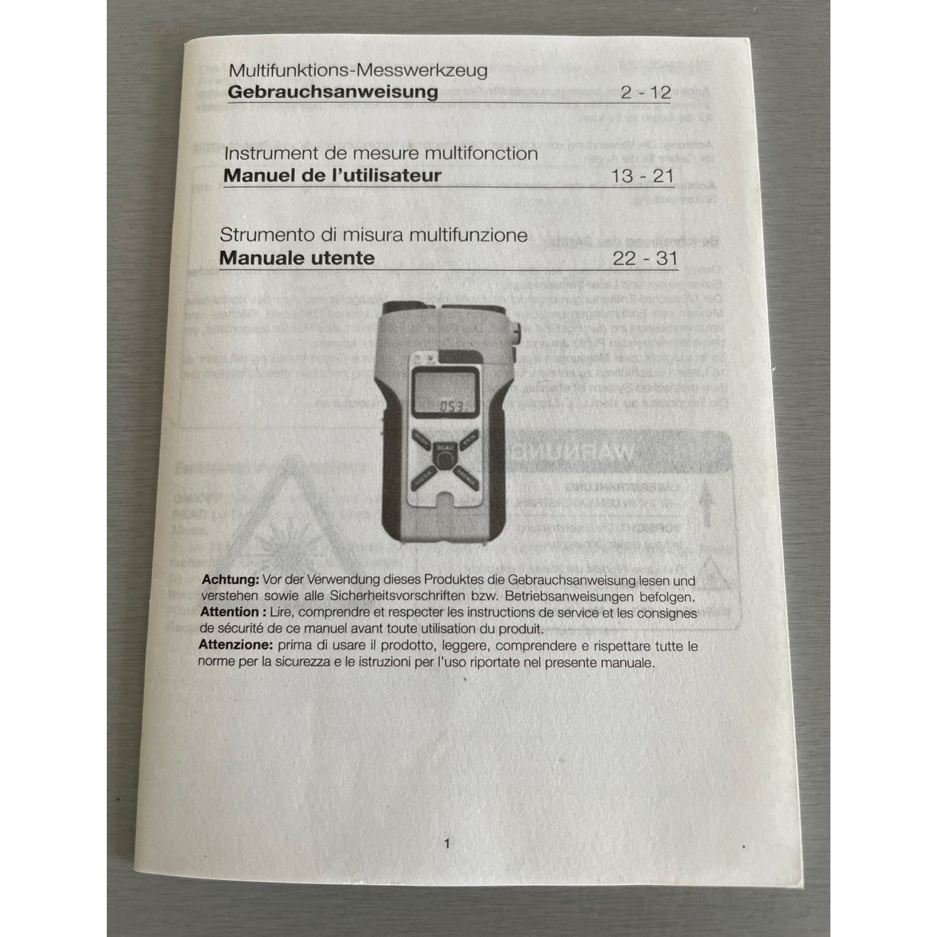 Misurare: Multifunktions-Messwerkzeug, Breite 10 cm, Höhe 18 cm – Usato da Amriswil venduto da fit8580 3