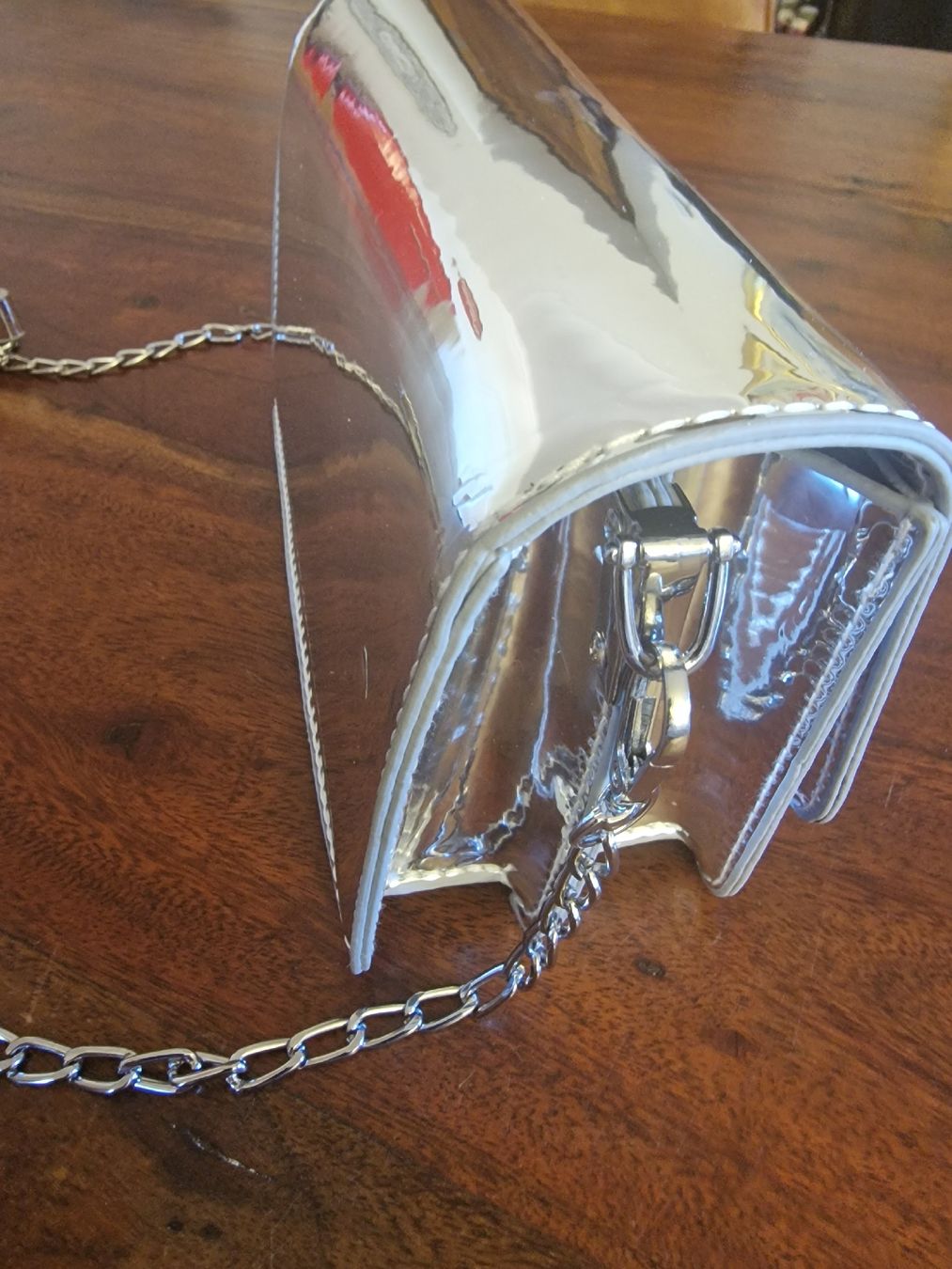 Borse da donna: Handtasche in Silber Glanz – Nuovo (secondo la descrizione) da Rheineck venduto da Namaste 1