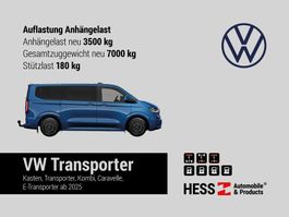 Erhöhung Anhängelast 3500 kg für VW T7 Transporter