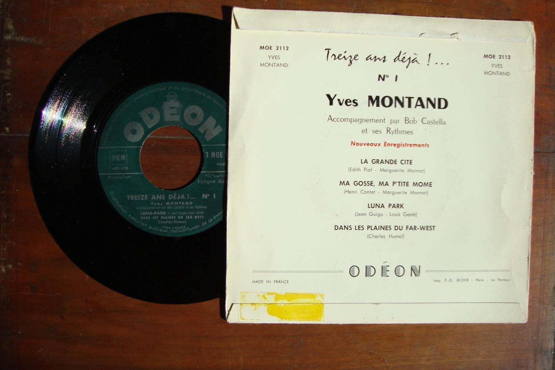 Dischi in vinile: YVES MONTAND - EP avec quatre chansons – Usato da Bern venduto da Uli_10_11 1