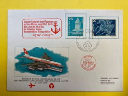 1975 Swissair - Brief CV-990 „Coronado“ HB-ICC