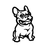 🐶Niedlicher Bulldoggen-Autoaufkleber – Süßer Begleiter!🚗💫