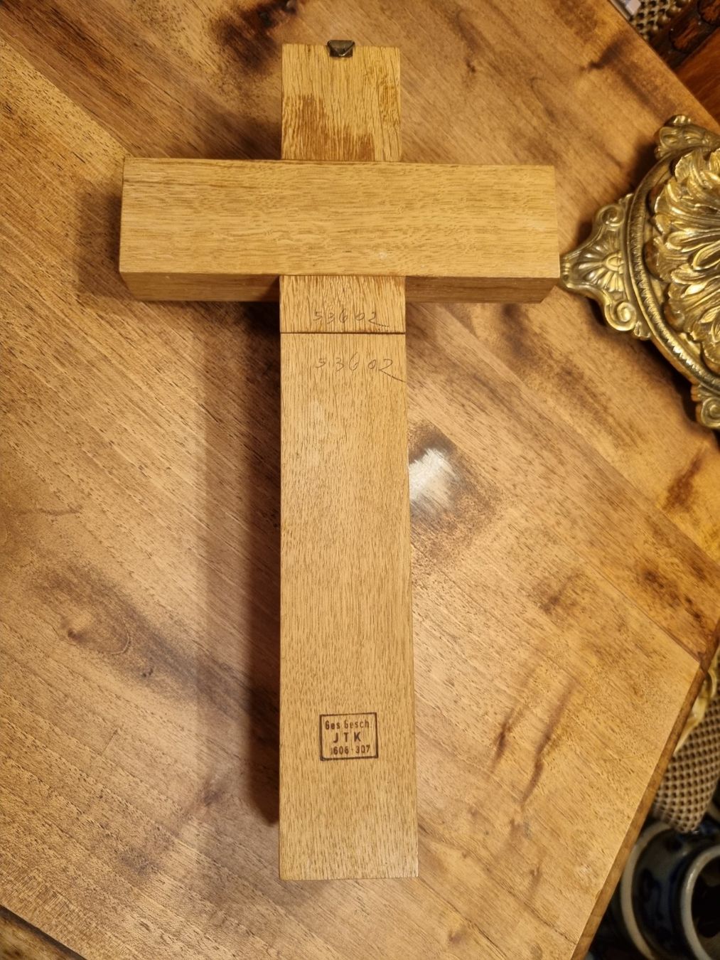 Figuren: Antikes Kruzifix Jesus Holz ca. 1900 – Gebraucht aus Scharnachtal von devin03 3