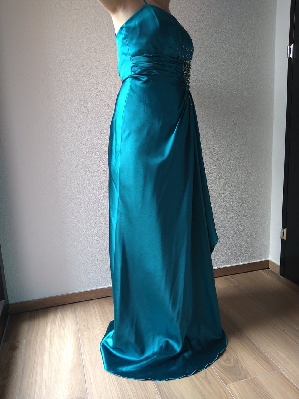 Vestiti: Abendkleid petrol Gr.34-36 – Nuovo (secondo la descrizione) da Zürich venduto da Bauer19 2