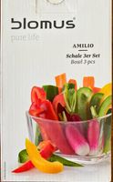 Blomus AMILIO Schalen, 3er Set, Kristallglas, neu, OVP