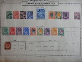 Südafrika British Sammlung auf uralten Vordruckseiten. Siehe