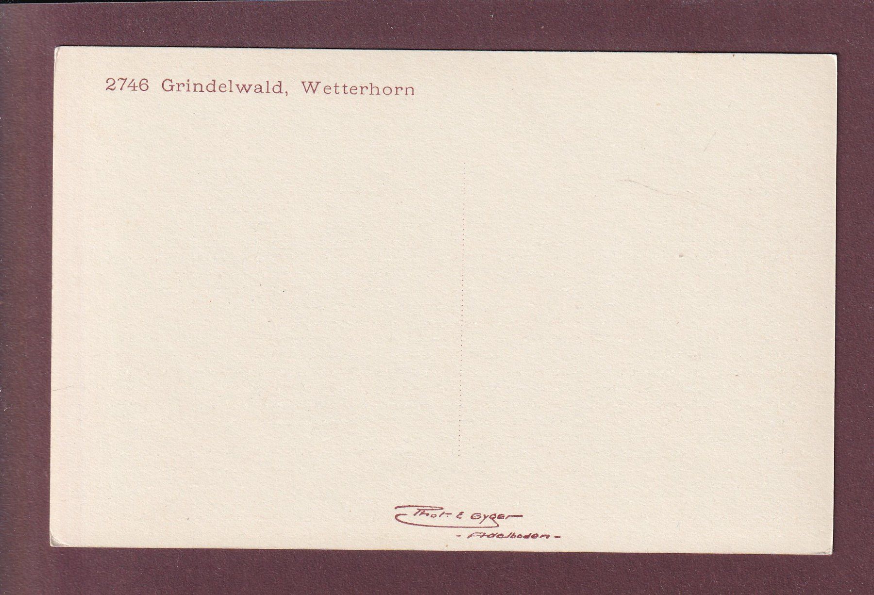 Cartoline postali: GRINDELWALD - Wetterhorn – Usato da Pully venduto da nicecards 1