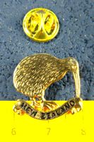 NEW SEALAND KIWI SCHMUCK-PIN CUTOUT GOLDIG