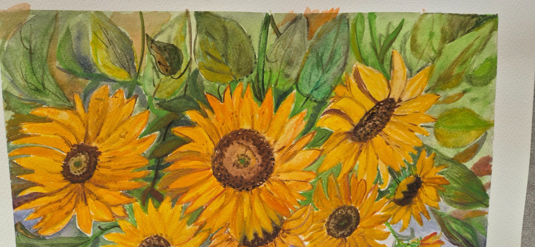 Dipinti: Watercolor sunflower – Nuovo e nell'imballaggio originale da Ebikon venduto da vij_fg72 5