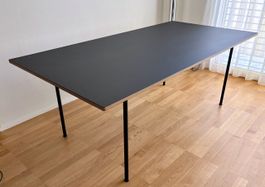Tisch Brunau NEKTAR Birkensperrholz Schwarz 200x100cm