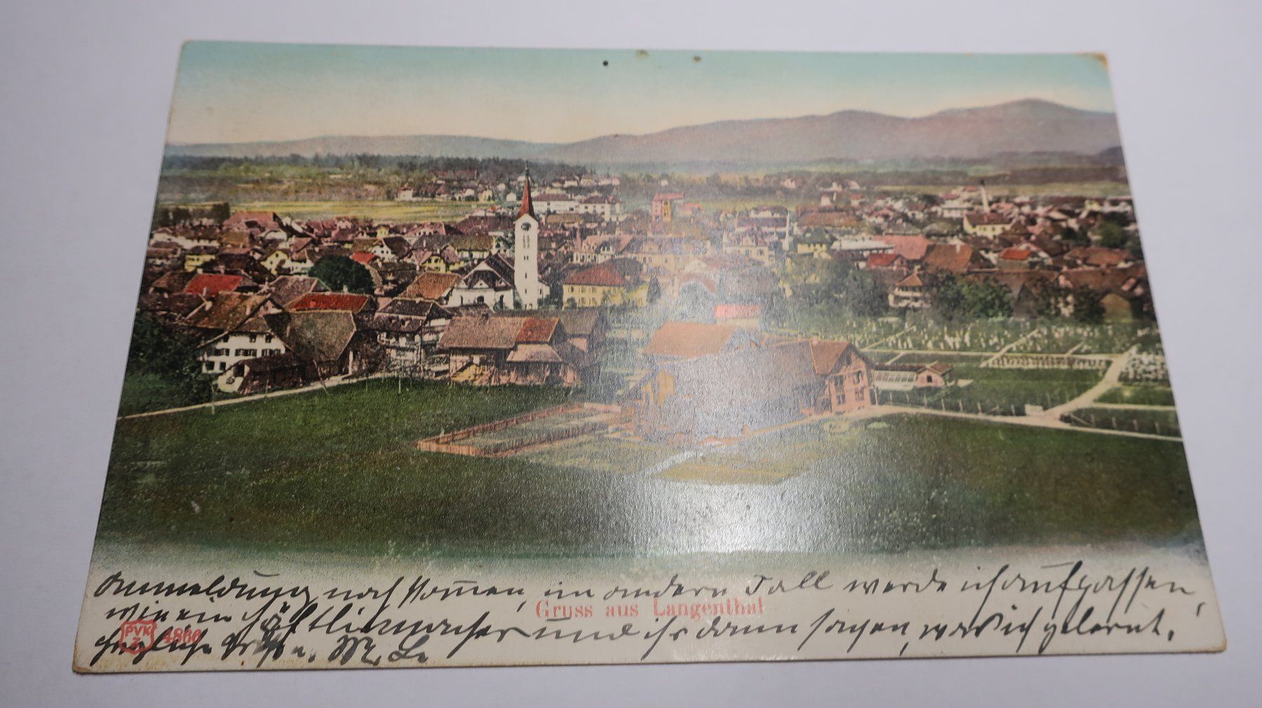 Cartoline postali: Gruss vaus Langenthal  1905 – Usato da Cormoret venduto da Pascalll2001 1