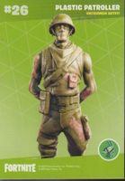 FORTNITE TRADING CARD serie 2 # 26 PLASTIC PATROLLER Uncommo