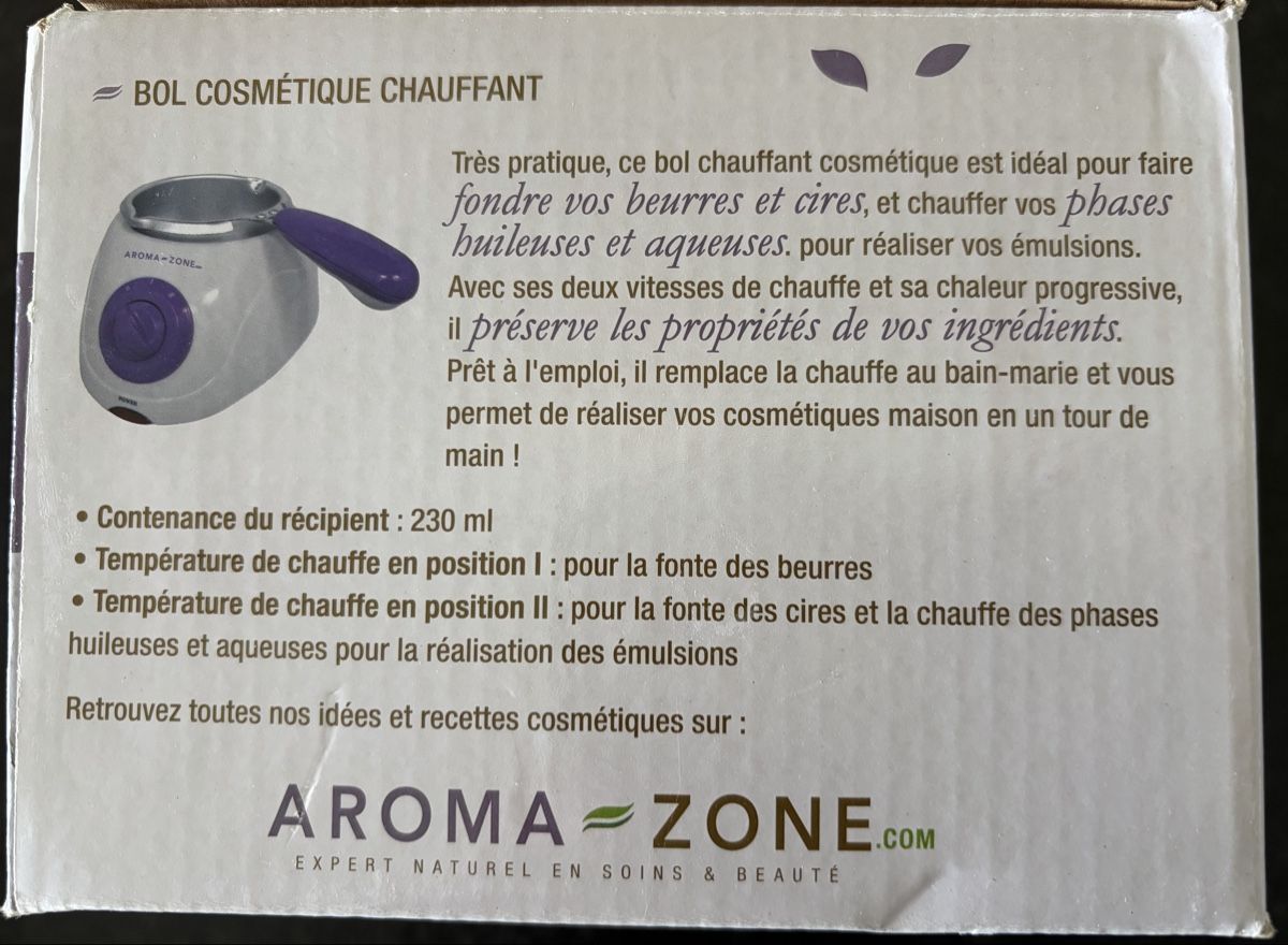 Altro per la cura del corpo: Bol cosmétique chauffant Aroma-Zone – Nuovo (secondo la descrizione) da Vuisternens-Ogoz venduto da PhilDr 2