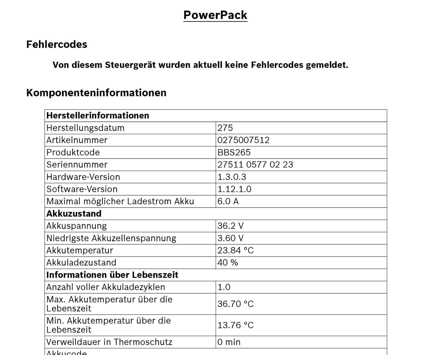 Bosch Batterie: Bosch Powerpack 400 mit 492Wh - inklusive Messbericht – Usato da Winterthur venduto da .-thx-. 7