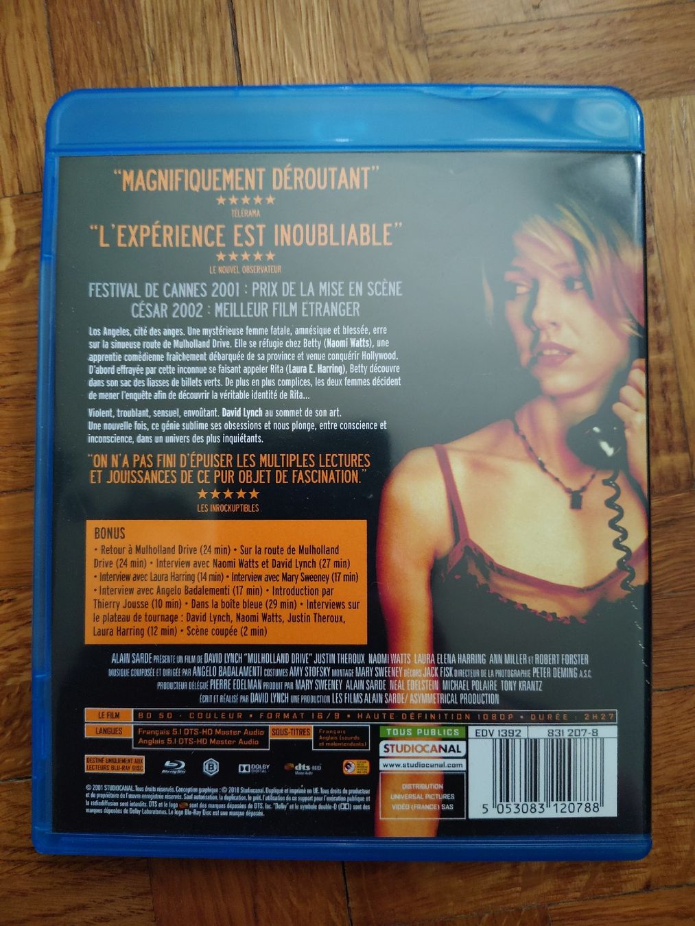 Tutti i DVDs: Mulholland Drive - Blu-ray – Usato da Yverdon-les-Bains venduto da Scottish_Blood 3