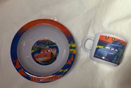 2er set cars schüssel tasse kinder Geschirr auto
