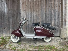 LAMBRETTA LD-125 / aubergine-silber / 2sitzer