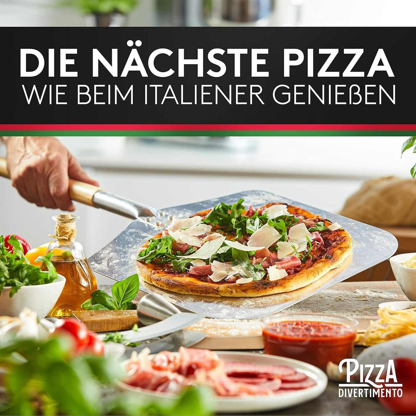 Elettrodomestici da cucina: Pizzastein Set mit Pizzaschieber für Backofen – Nuovo e nell'imballaggio originale da Herisau venduto da Senn24 6