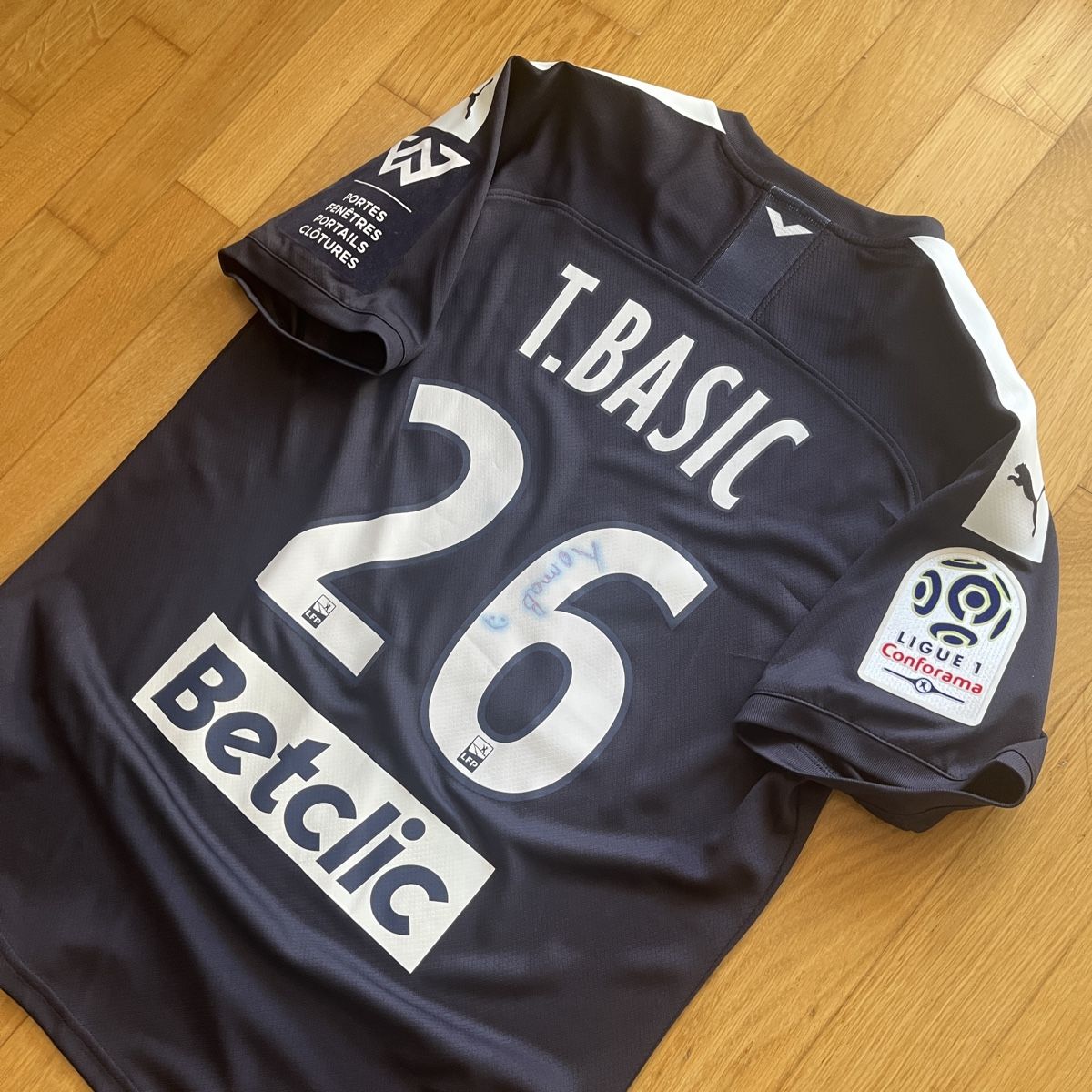 Puma Canottiere & Pantaloni: Match Worn Fussballtrikot Bordeaux  T.Basic  – Usato da Baar venduto da ada_5p8q 8