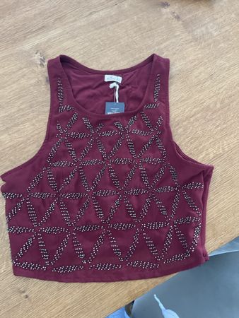 Hollister Top mit Perlen XS neu mit Etikett