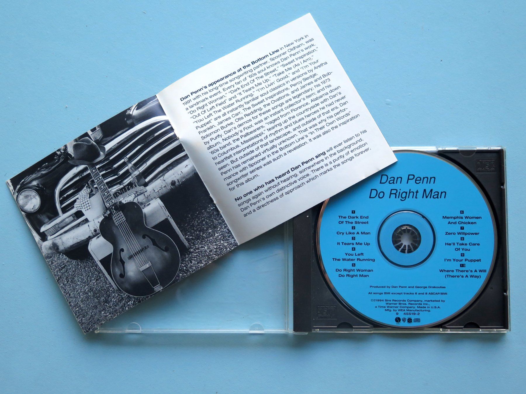 CD: (p) CD DAN PENN: Do right man, 1994 – Usato da Bern venduto da Balzamico 2