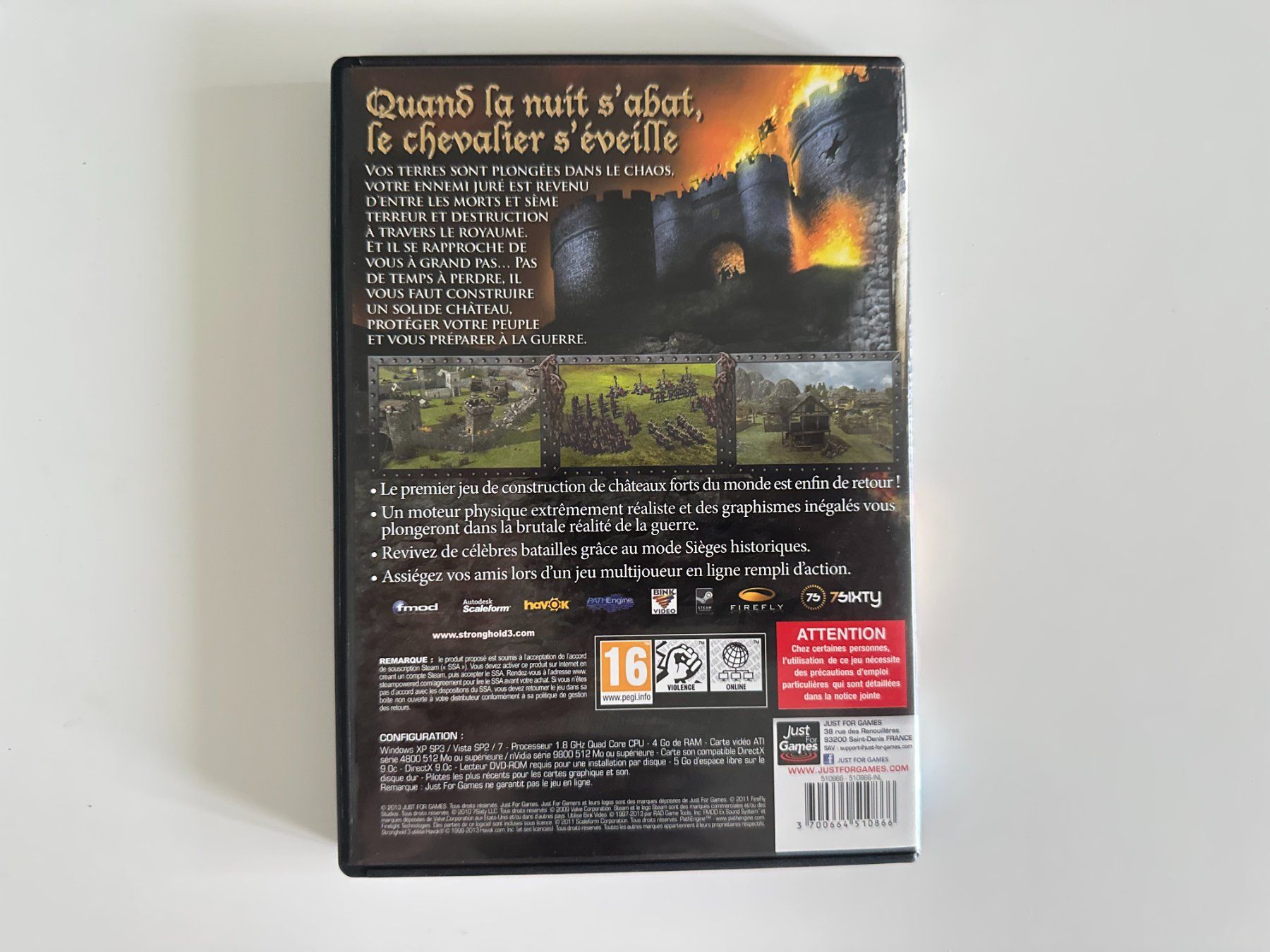 Microsoft Giochi: Stronghold 3, PC – Usato da Couvet venduto da nay_prh5 2