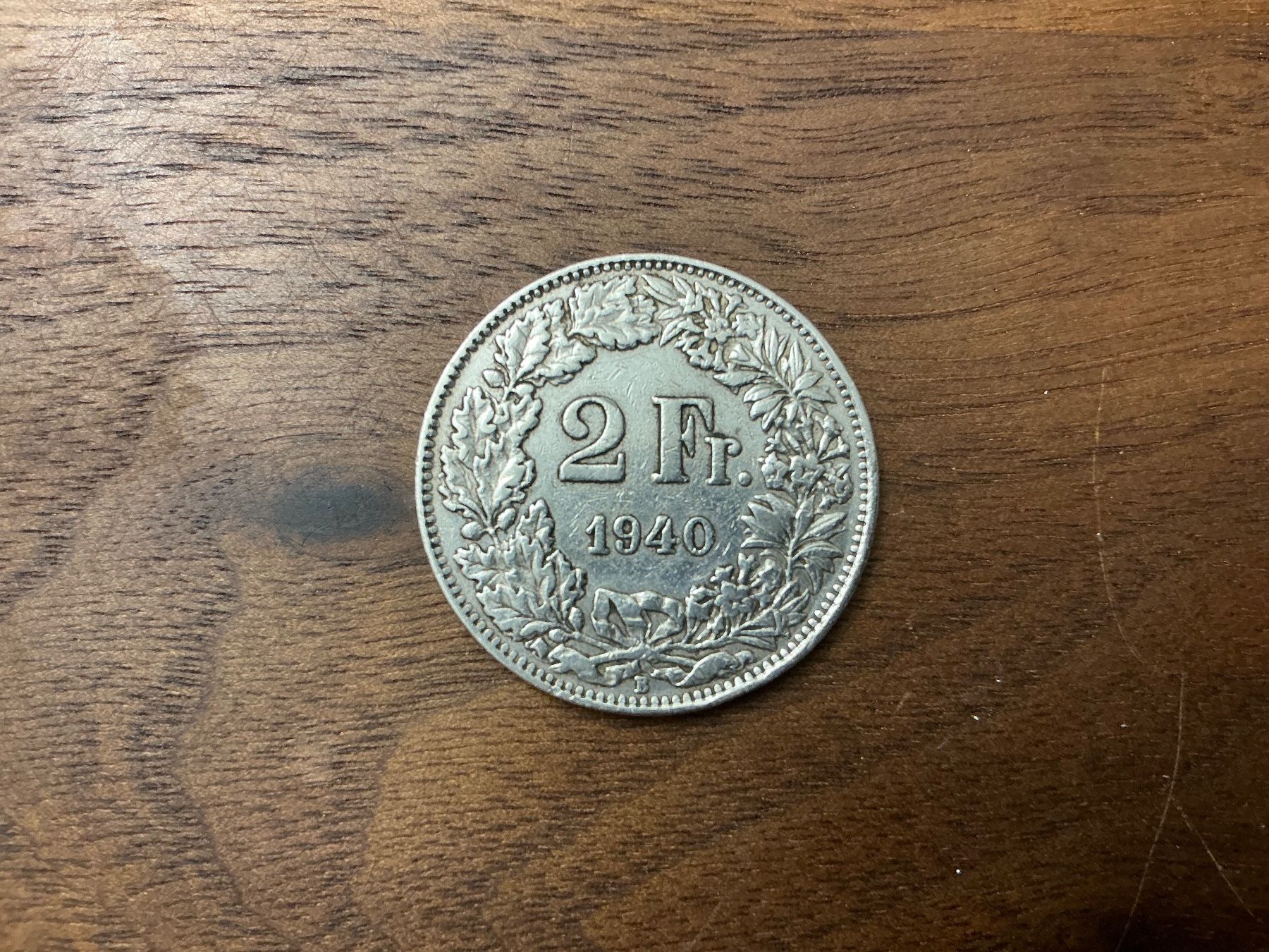 Tutti le monete: 1 x 2 Franken 1940 – Usato da Unterägeri venduto da Peter135