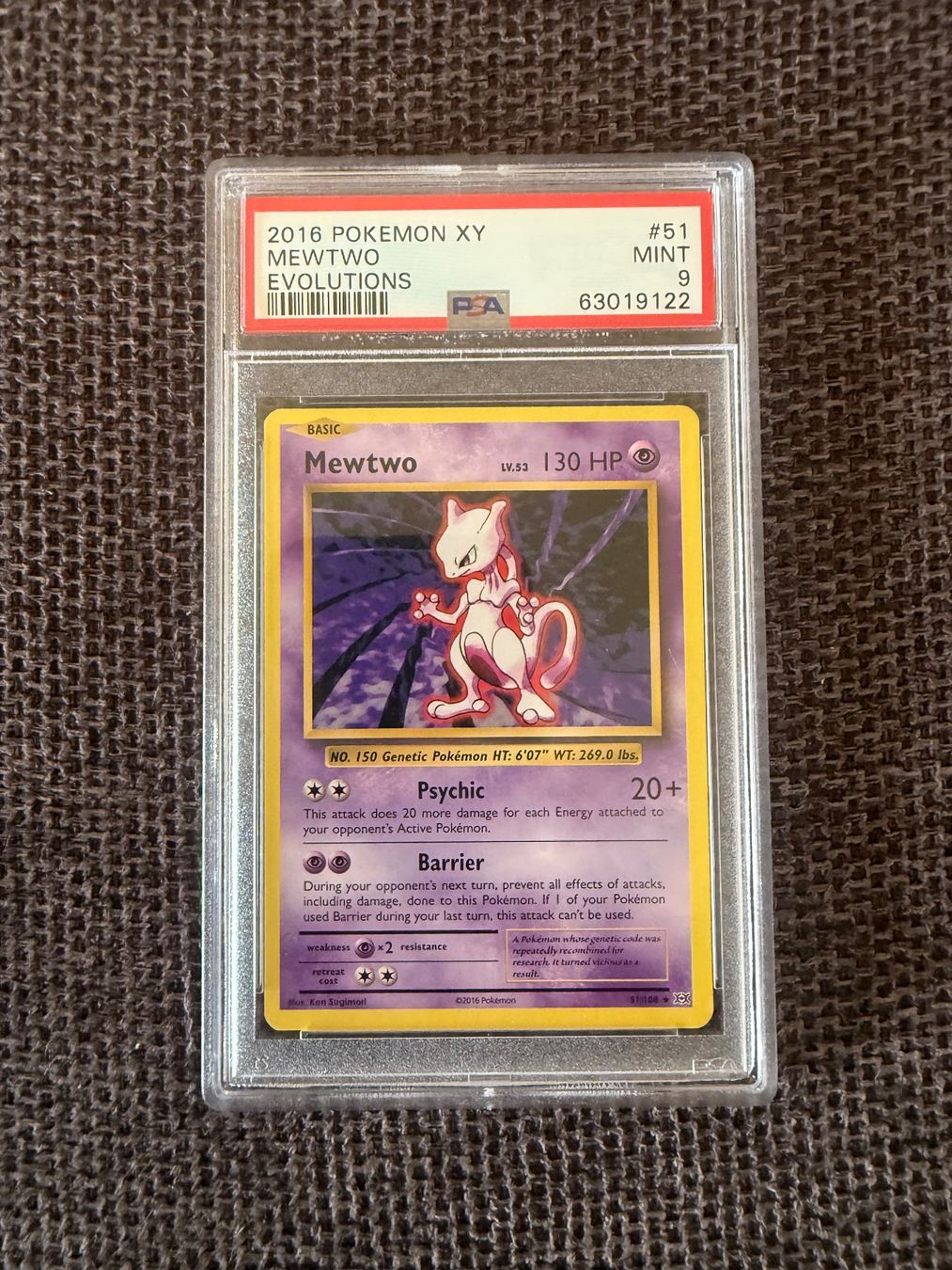 Pokémon Carte collezionabili: Pokémon Karte: Mewtwo Evolutions YX 2016 PSA 9 – Nuovo (secondo la descrizione) da Worb venduto da Umbreone