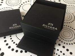SILVANA SWISS ORIG. - WATCH CASE BOX SCHACHTEL BOX ECRIN !!!