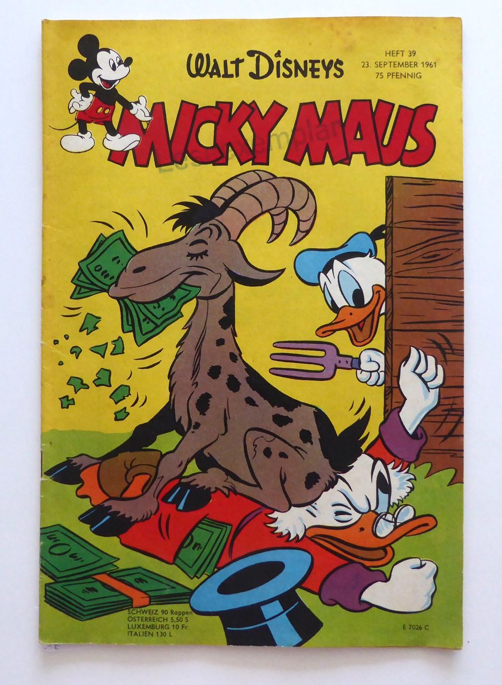 Fumetti: WD Micky Maus Heft Nr. 39 vom September 1961 – Usato da Aesch BL venduto da Kauri1